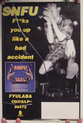 SNFU Poster 2 sided FYULABA | eBay