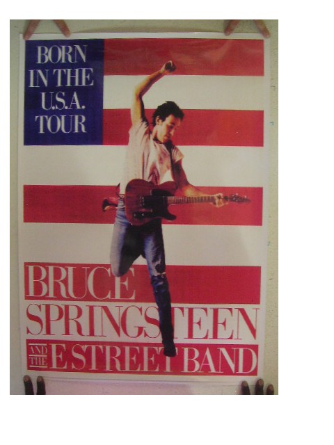 Bruce Springsteen And The E Street Band Poster Born In The U.S.A Tour ...