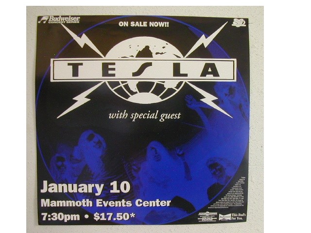 Tesla Handbill and Poster Flat 2 sided  